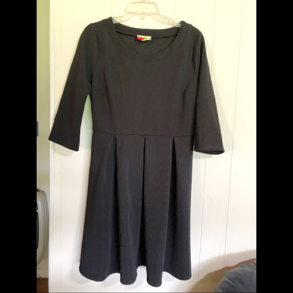 ModCloth Black Pleated Dress NWOT
